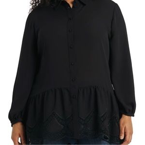 Vince Camuto Audrey Button Front Tunic